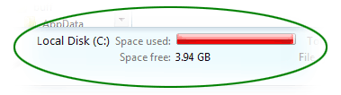 space freed
